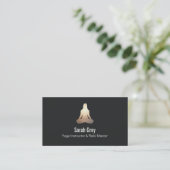 Mediation Pose Business Card Visitenkarte (Stehend Vorderseite)