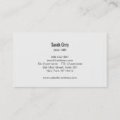 Mediation Pose Business Card Visitenkarte (Rückseite)