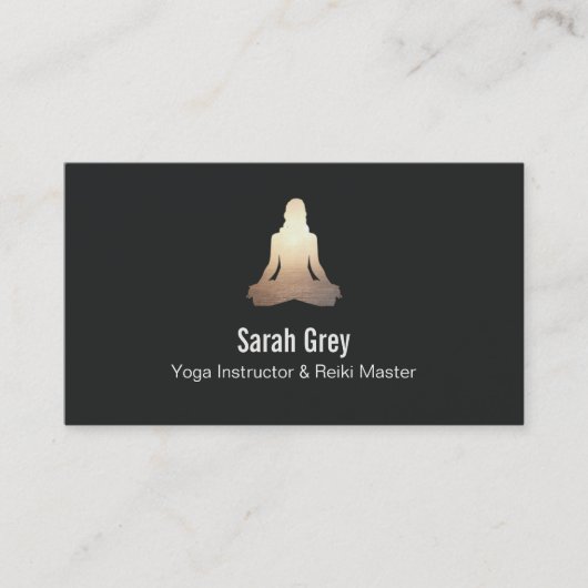 Mediation Pose Business Card Visitenkarte (Vorderseite)