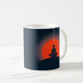 Mediation Sunset Yoga Kaffeetasse (VorderseiteRechts)