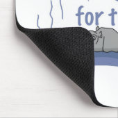 Mediation von Hippopotamus Mousepad (Ecke)