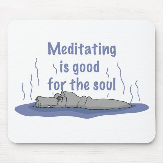 Mediation von Hippopotamus Mousepad (Vorne)