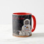Mediationsastronautin Der Ton des Stille-Geschenk- Tasse (VorderseiteRechts)