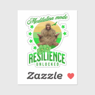 Mediationsmodus: Widerstandskraft Unverschlossen F Aufkleber