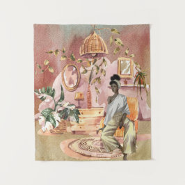 Mediationsraum Wandteppich