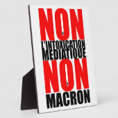 MEDIATIQUE non à l'INTOXICATION NON à MACRON E Fotoplatte (Seite)