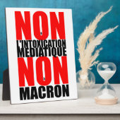 MEDIATIQUE non à l'INTOXICATION NON à MACRON E Fotoplatte (Seite)
