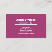 Mediator Legal Visitenkarte (Rückseite)