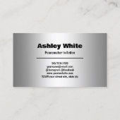 Mediator Legal Visitenkarte (Rückseite)