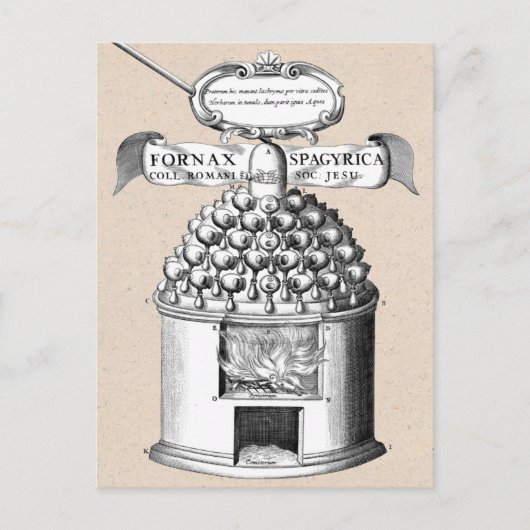 Mediävale Chemie zur Schaffung pflanzlicher Medizi Postkarte (Vorderseite)