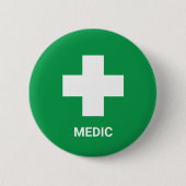 MEDIC & First Aid, Cross, Ambulance, Doctor Button (Vorderseite)