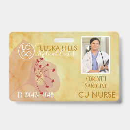 Medica Foto ID Floral Hearts Ausweis