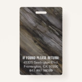 Medica Foto ID Gray Brown Black Tinten Ausweis (Rückseite)