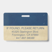 Medica Foto ID Navy Blues Ausweis (Rückseite)