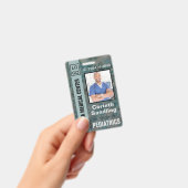 Medica Foto ID Painterly in Blues Ausweis (Handheld)