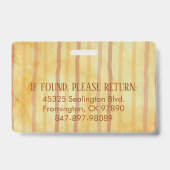 Medica Foto ID Soft Floral Hearts Ausweis (Rückseite)