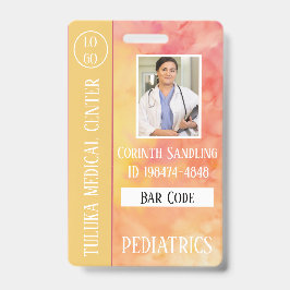 Medica Foto ID Warm Rosa Gelbe Tinten Ausweis