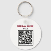 *~* Medical Alert AP38 QR ICE Keychain Schlüsselanhänger (Rückseite)