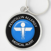Medical Alert - Button Schlüsselanhänger (Vorne)