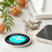 Medical Alert - Button Schlüsselanhänger (Seite)