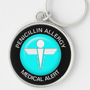 Medical Alert - Button Schlüsselanhänger