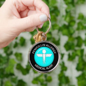 Medical Alert - Button Schlüsselanhänger (Hand)