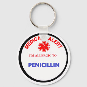 Medical Alert Drug allergy Penicillin Schlüsselanhänger