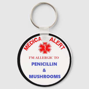 medical alert drug allergy schlüsselanhänger