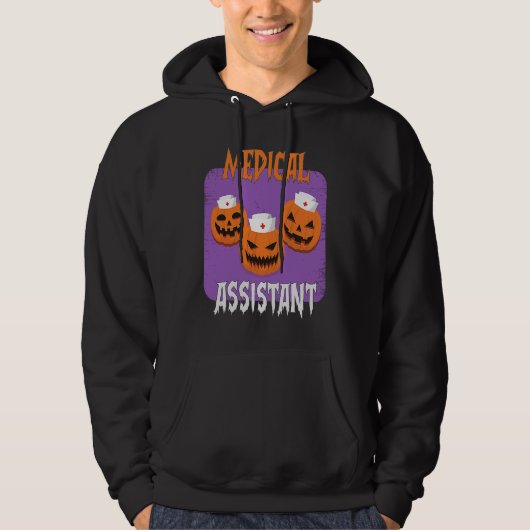Medical Assistant Boo Crew Halloween Cute Ghost Ha Hoodie (Vorderseite)
