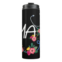 Medical Assistant Hospital Stethoscope Floral Wrea