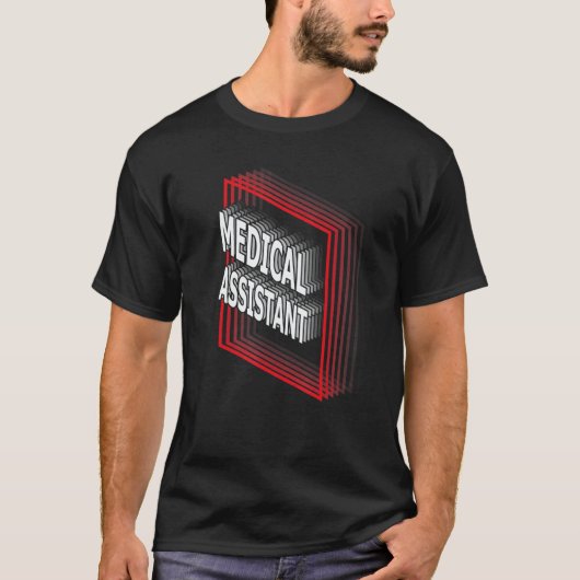 Medical Assistant Job Title Appreciation Retro T-Shirt (Vorderseite)