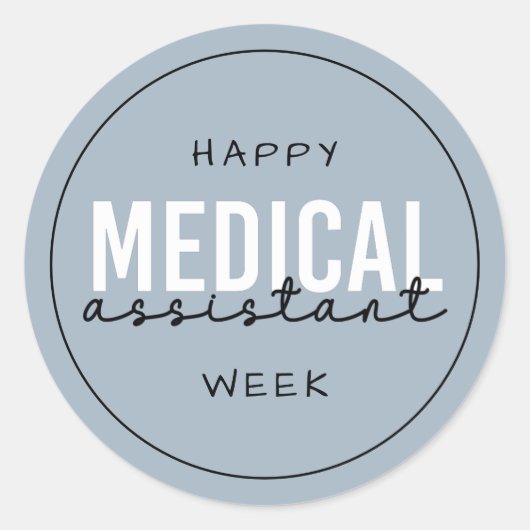 Medical Assistant MA Week | Klinischer Assistent Runder Aufkleber (Vorderseite)