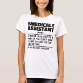 Medical Assistant Noun Mediation Student Graduate T-Shirt (Vorderseite)