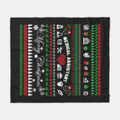 Medical Assistent Christmas Shirt Fleecedecke (Vorderseite (Horizontal))