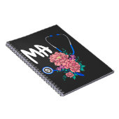 Medical Assistent Nurse Flower Stethoscope Floral Notizblock (Rechte Seite)