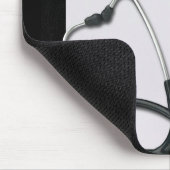 Medical Black Clipboard with Stethoscope Mousepad (Ecke)
