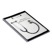 Medical Black Stethoscope Logo clipboard Notizblock (Rechte Seite)