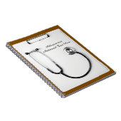 Medical Brown Stethoscope Logo clipboard Notizblock (Rechte Seite)