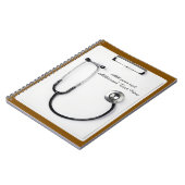 Medical Brown Stethoscope Logo clipboard Notizblock (Linke Seite)