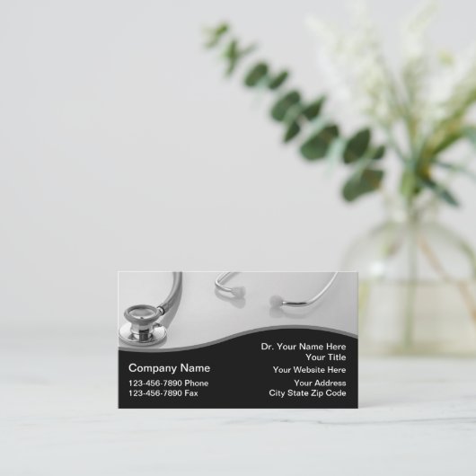 Medical Business Cards Terminkarte (Stehend Vorderseite)