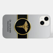 Medical Caduceus Gold Beruflich Case-Mate iPhone Hülle (Rückseite (Horizontal))