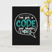 Medical Code I've Got A Code For That ICD Coding Karte (Gelbe Blume)