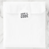 Medical Coder Born To Code Coding ICD Programmer Runder Aufkleber (Tasche)