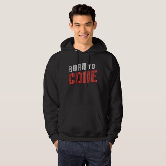 Medical Coder Born To Code ICD Coding Programmer Hoodie (Vorne ganz)