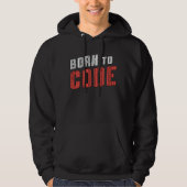 Medical Coder Born To Code ICD Coding Programmer Hoodie (Vorderseite)