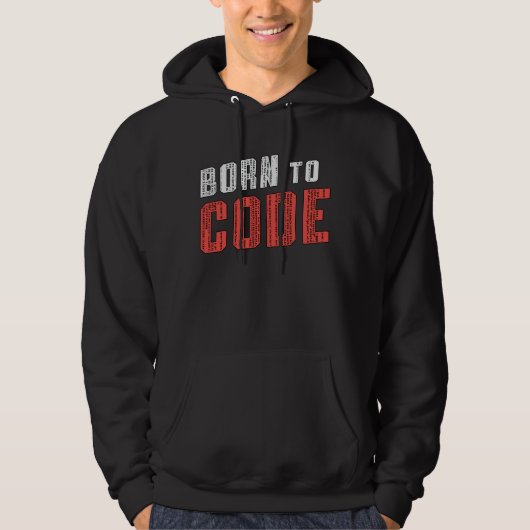 Medical Coder Born To Code ICD Coding Programmer Hoodie (Vorderseite)