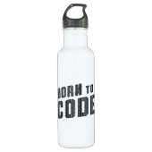 Medical Coder Born To Code ICD Programmierung Edelstahlflasche (Vorderseite)