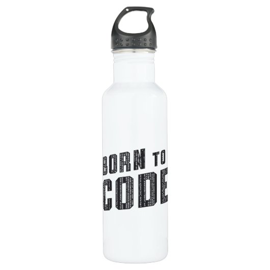 Medical Coder Born To Code ICD Programmierung Edelstahlflasche (Vorderseite)