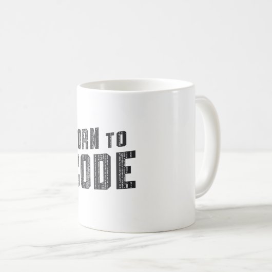 Medical Coder Born To Code ICD Programmierung Kaffeetasse (VorderseiteRechts)