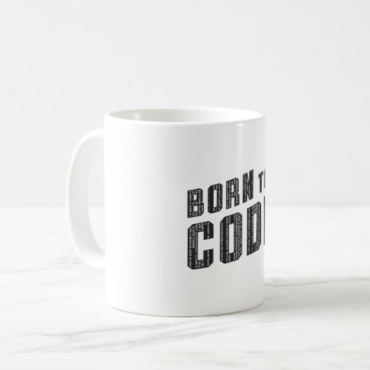 Medical Coder Born To Code ICD Programmierung Kaffeetasse (Vorderseite Links)
